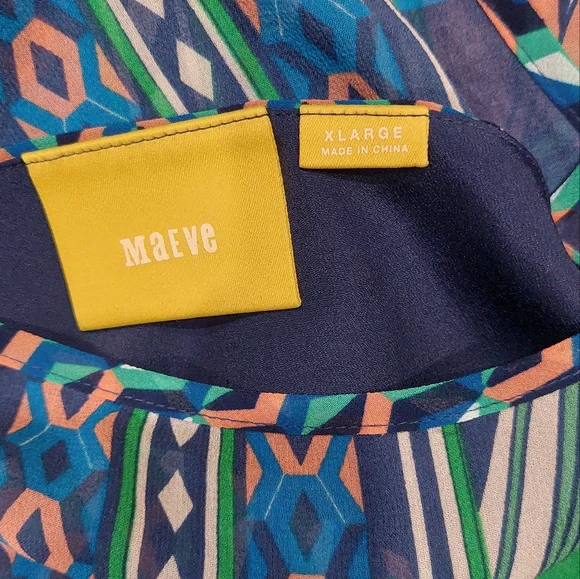 MAEVE ANTHROPOLIGIE Layered Silk Dress - Picture 15 of 16